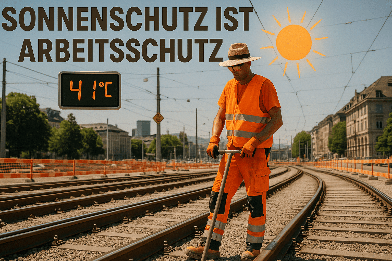 Sonnenschutz ist Arbeitsschutz: Hautkrebs kann zur Berufskrankheit werden.