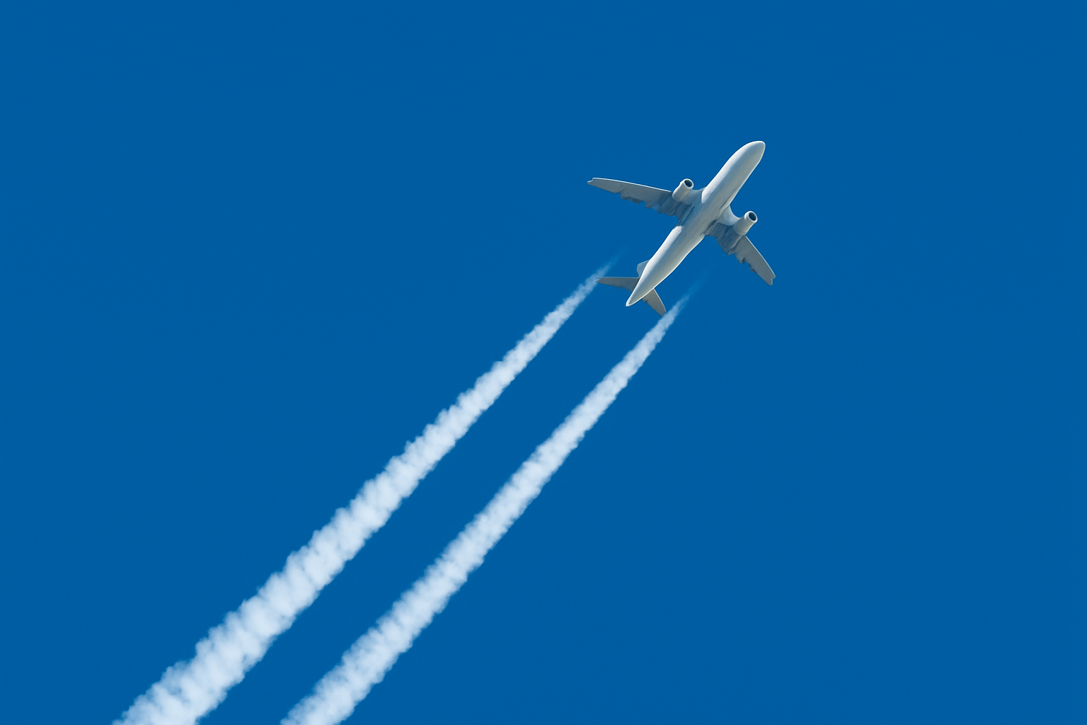Die unsichtbare Wolke: Von Flugzeugen verursachte Kondensstreifen belasten das Klima.