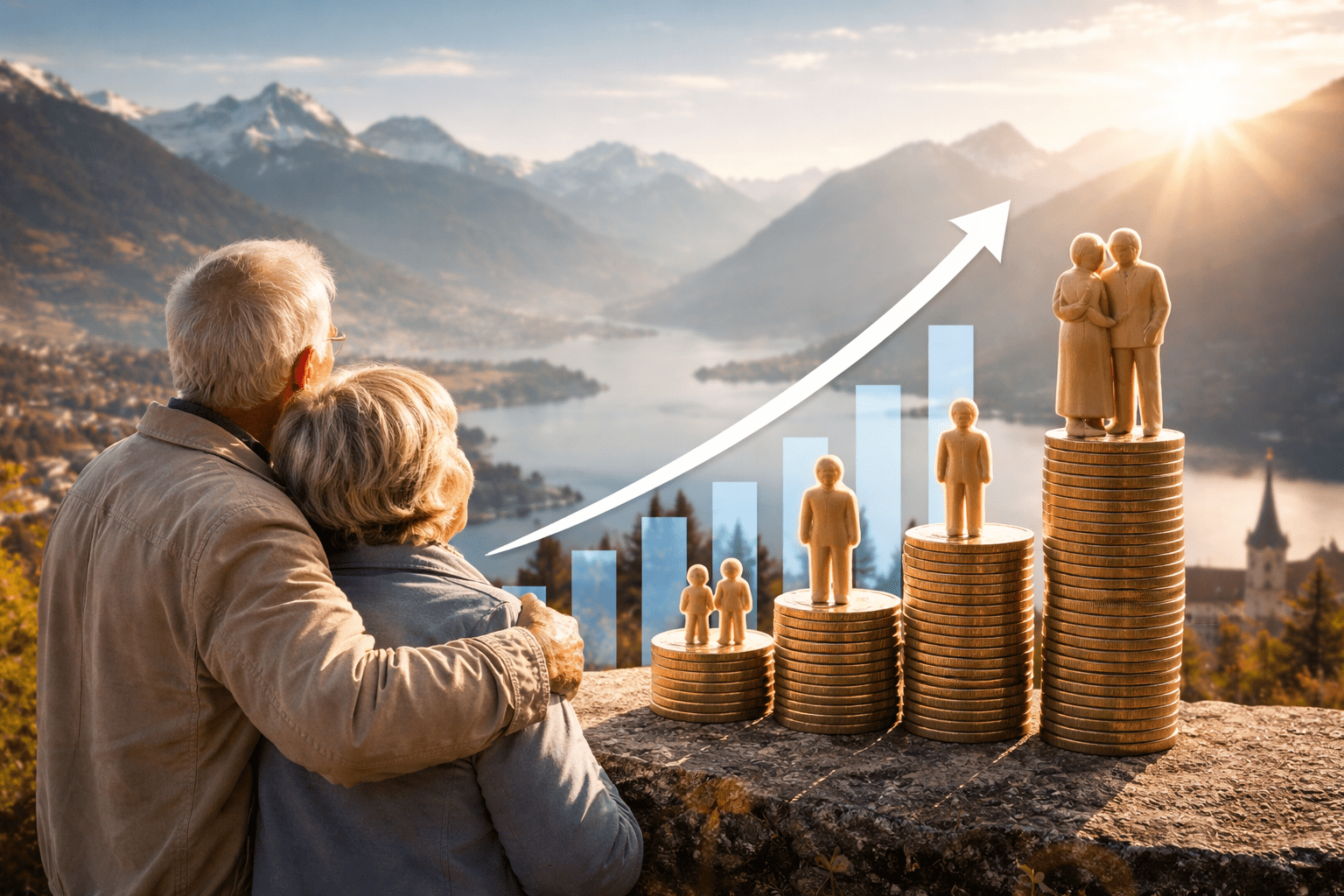 Moderater Anstieg der Lebenserwartung, mehr Invaliditätsfälle.