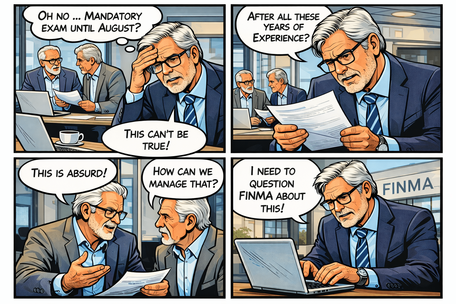Compulsory further training is causing displeasure among brokers who have been operating successfully in the market for 30 years or more.