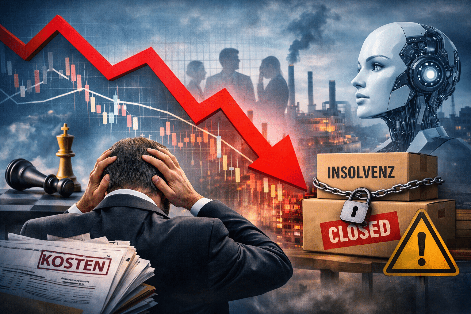 Managementfehler statt Politik im Wirtschaftsreport 2026 von United Interim.