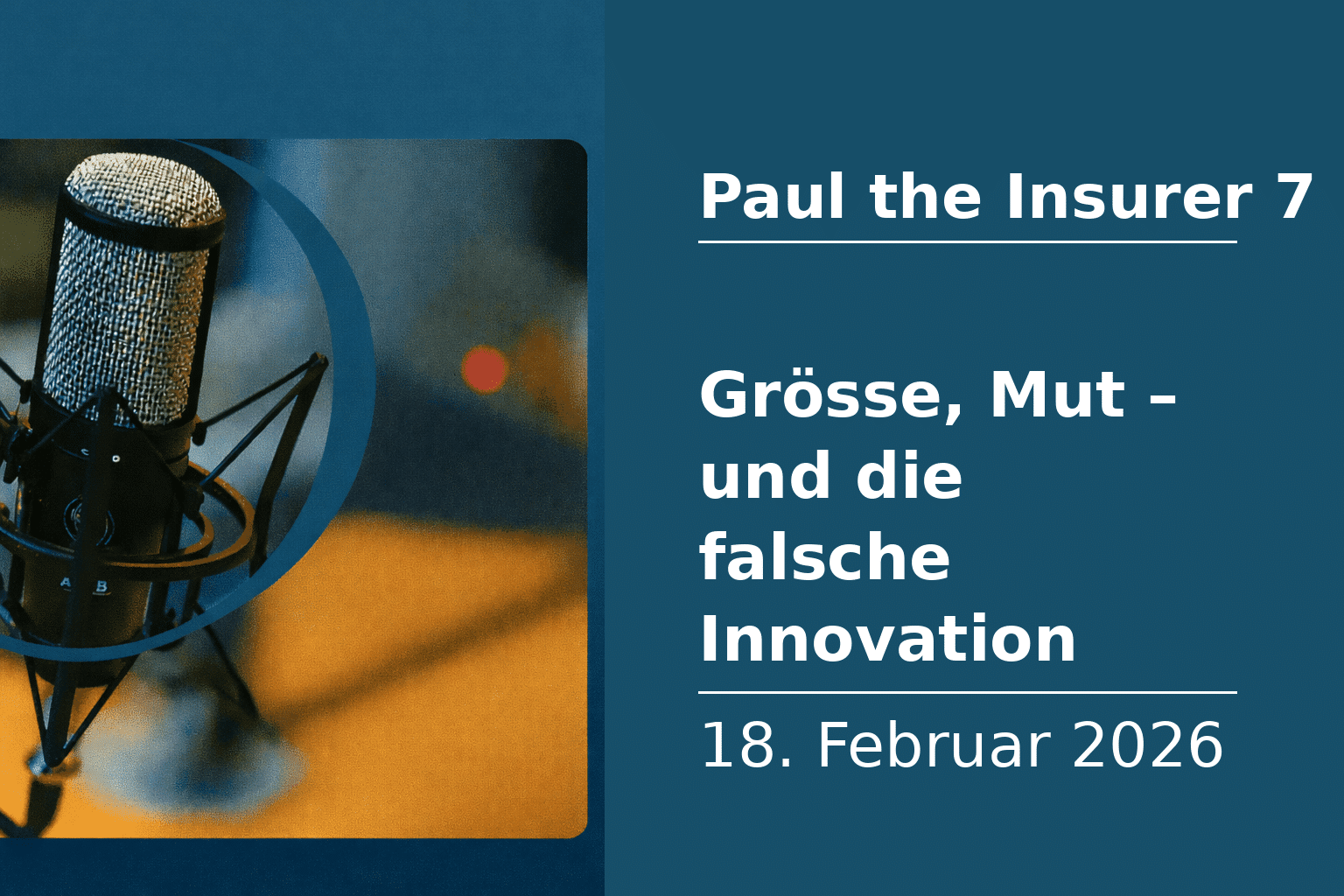 Grösse, Mut - und die falsche Innovation.