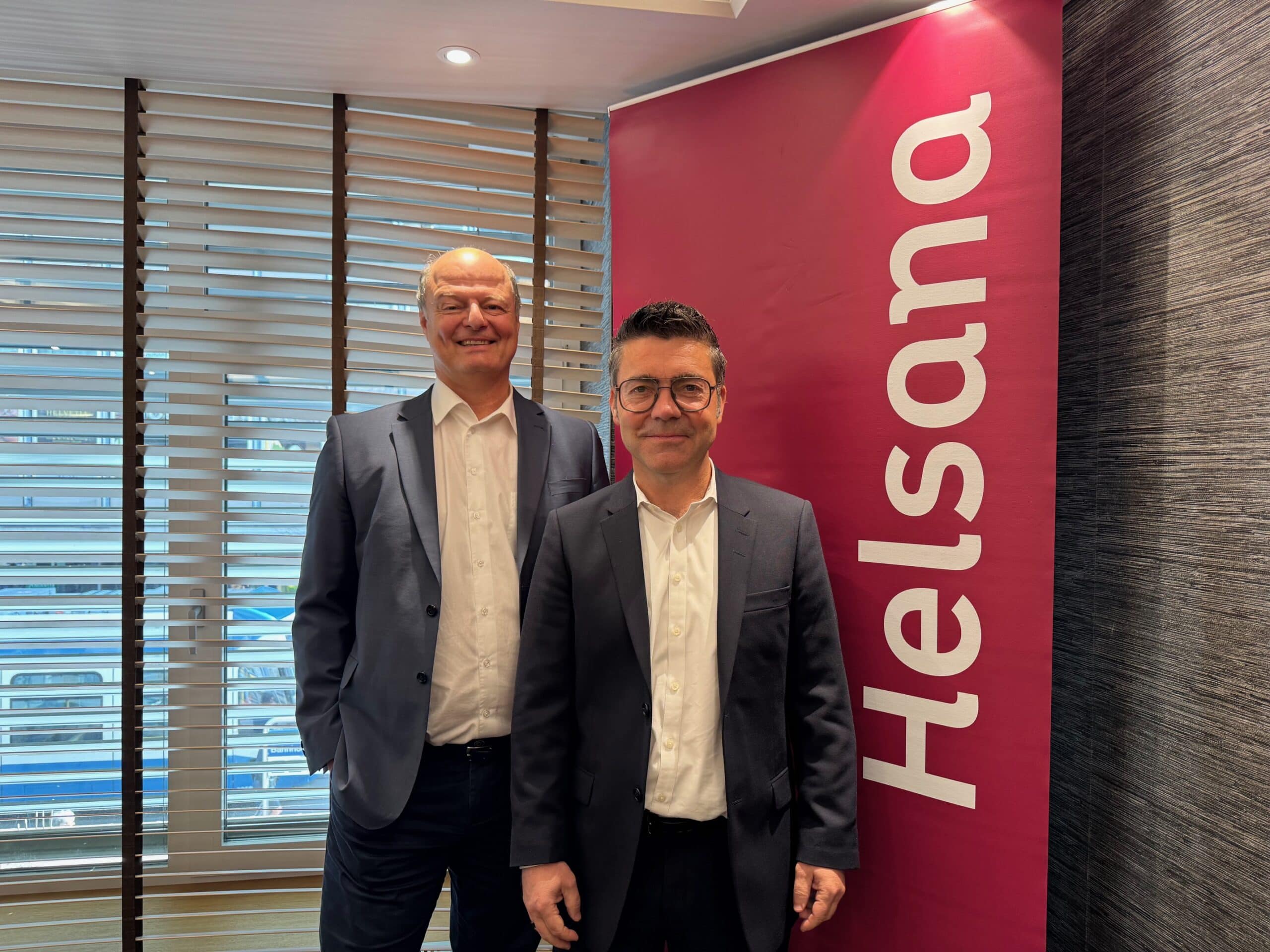 Helsana focuses on strategy, stability and new areas of healthcare: Ronny Bächtold, CFO, and Roman Sonderegger, CEO.