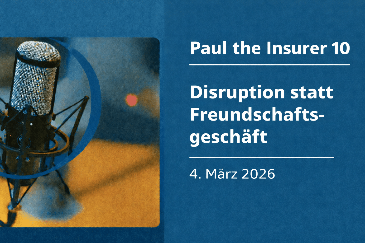 Disruption statt Freundschaftsgeschäft.