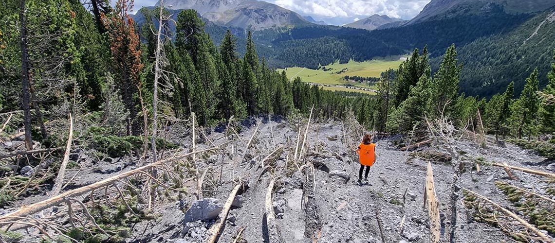 Neuer Lehrstuhl erforscht Naturrisiken in den Alpen. © UNIGE / C-CIA.