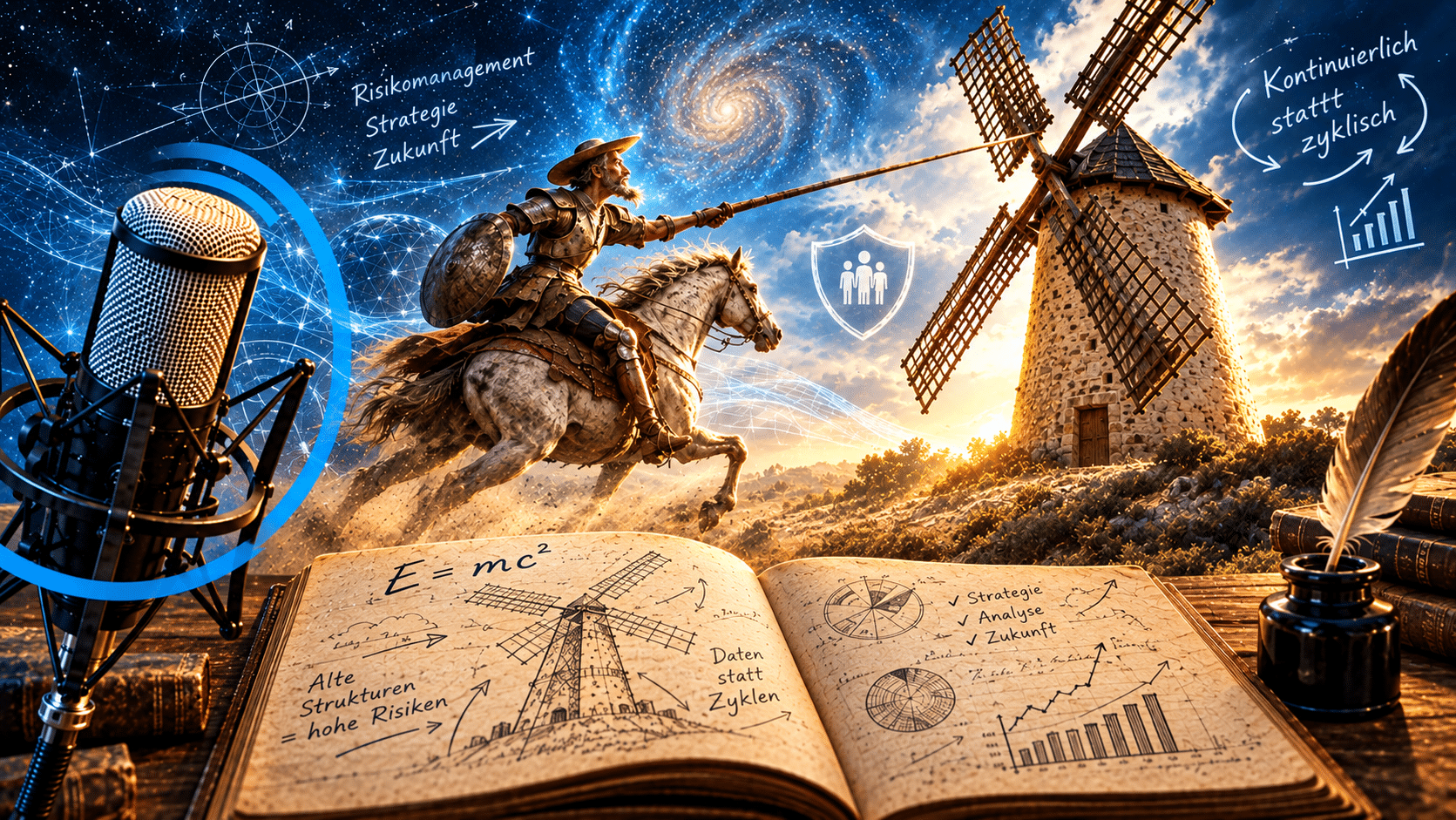 Wie Don Quijote gegen Windmühlen anrennt, so kämpfen Versicherte oft gegen unsichtbare Gegner.