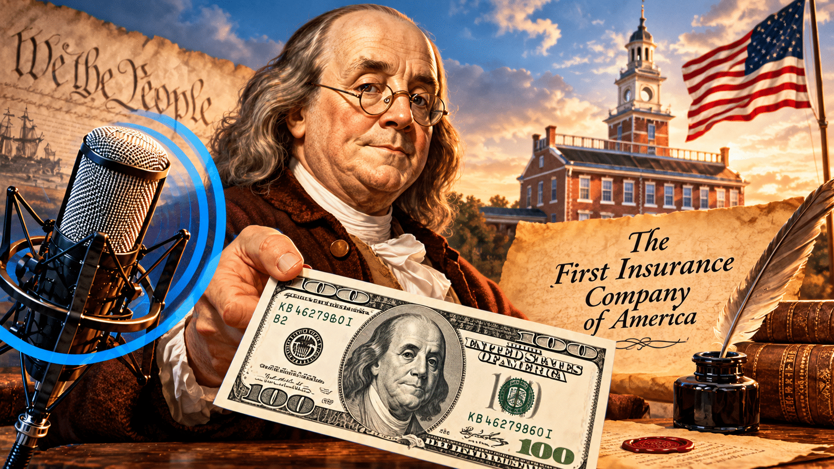 En 1752, Franklin fonda, avec des associés, la « Philadelphia Contributionship for the Insurance against Loss by Fire ».