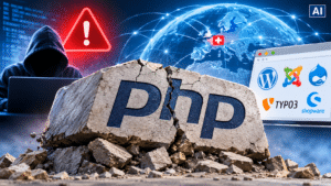 The question isn't whether PHP is used, but where.